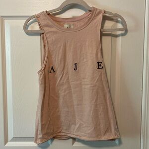 Aje Pink Muscle Tee with Black Embroidery | AU XS NWOT